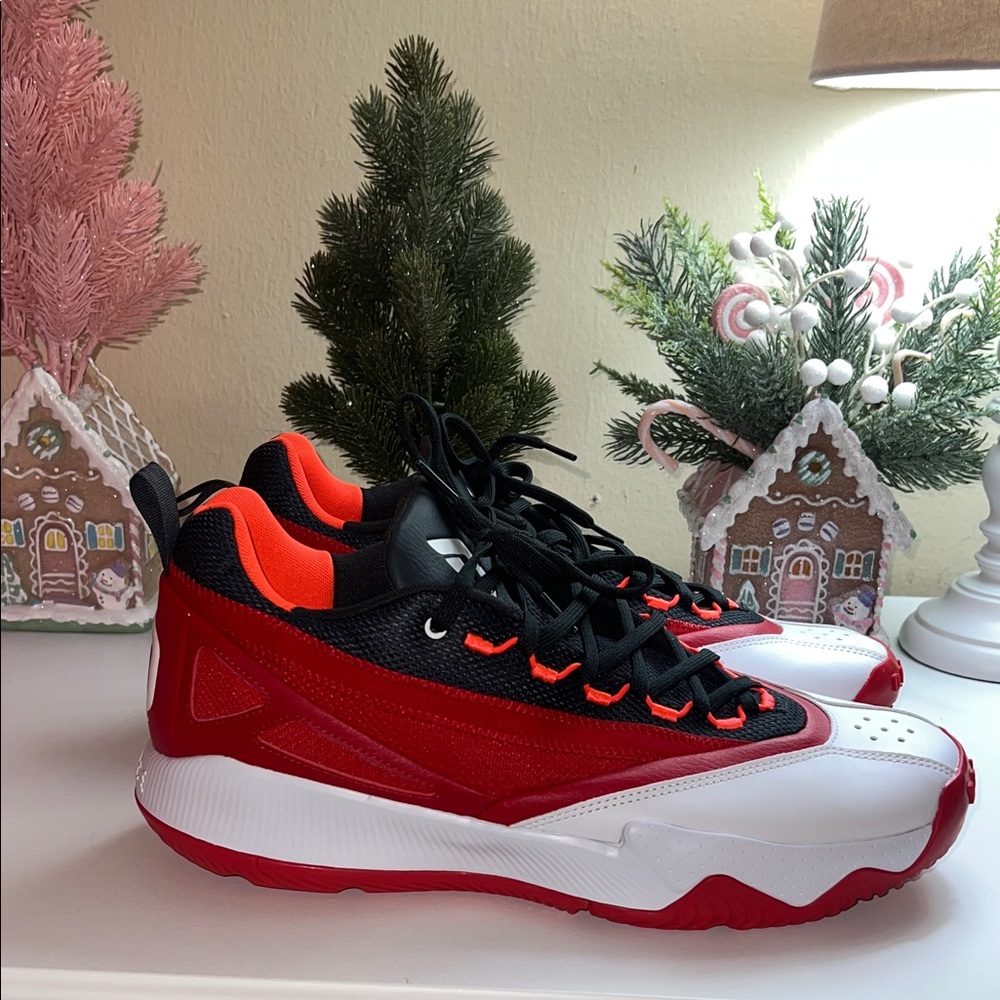 adidas Red and White Athletic Shoes